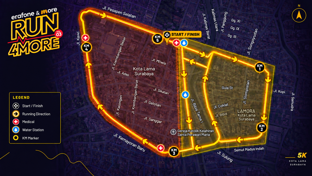 Route map for Run4More